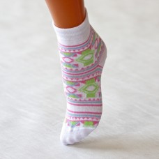 Детские носки с орнаментом на паголенке и стопе K-R003